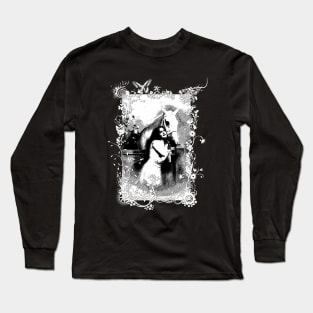 Vintage "White Horse White Frame" Long Sleeve T-Shirt